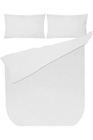 BUBBLE TEXTURED POLYESTER DUVET COVER