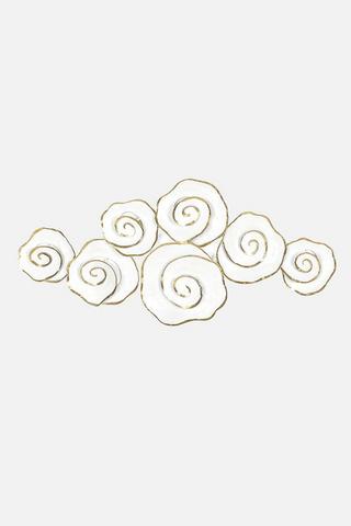 FLORAL SWIRL WALL ART 52X119X5CM