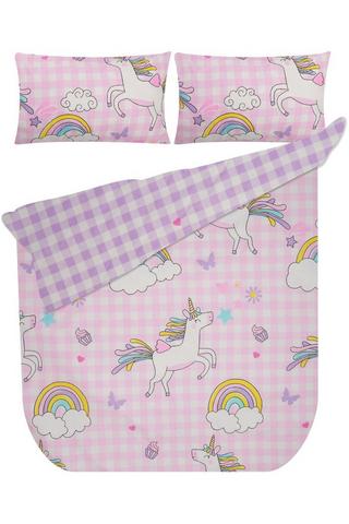 75GSM KIDS UNICORN FANTASY DUVET COVER