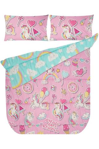 KIDS UNICORN POLYESTER COMFORTER