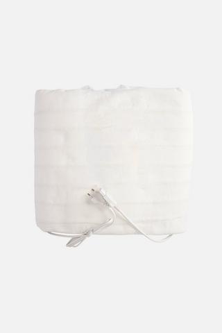 SHERPA ELECTRIC BLANKET - K - White