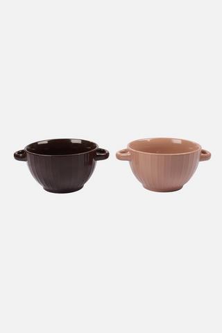 ASSORTED RIBBED SOUP BOWL