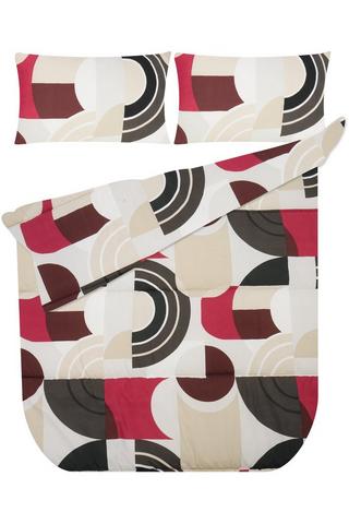 6 PIECE ABSTRACT POLYESTER COMFORTER