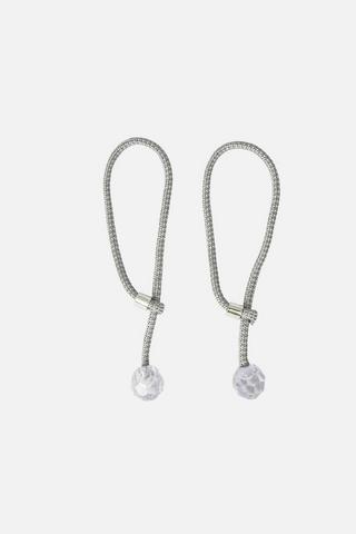 2 PACK DIAMOND ROPE CURTAIN TIEBACK