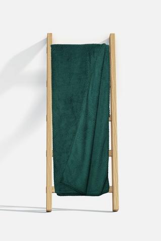 PLUSH WAFFLE BLANKET  200X220CM-QN