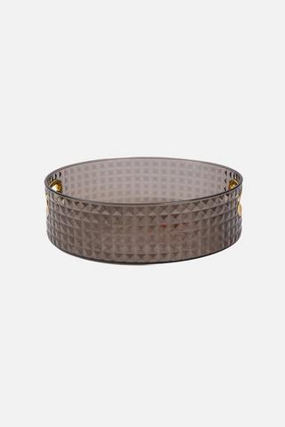 CRYSTAL ROUND TRAY