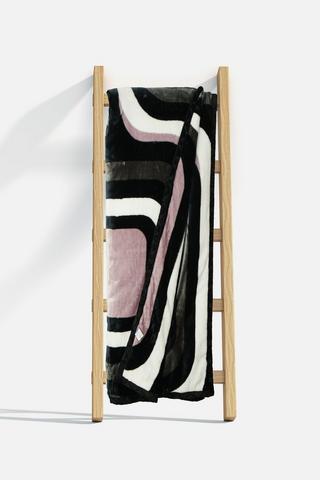 GEOMETRIC MINK BLANKET - 3KG-QN