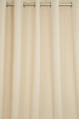 XW BOUCLE BLOCKOUT EYELET CURTAIN 200X225CM