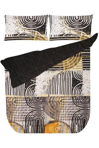6 PIECE GEO POLYESTER COMFORTER