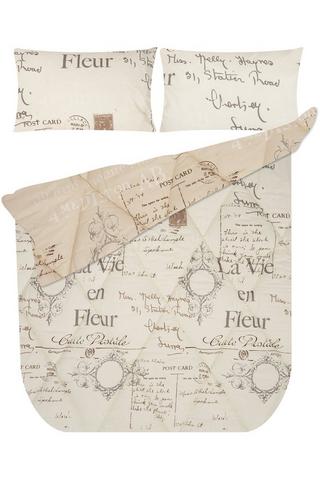 SCRIPT POLYESTER COMFORTER