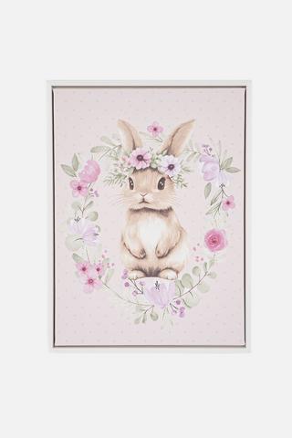KIDS BUNNY FRAME WALL ART