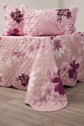 3 PIECE FLORAL QUILT SET