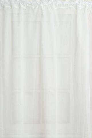 2 PACK MATTE VOILE SHEER TAPED CURTAIN 140X218CM