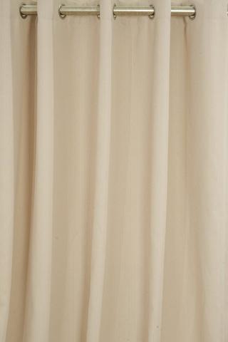 XW BOUCLE BLOCKOUT EYELET CURTAIN 200X225CM