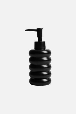 CERAMIC RIBBED SOAP DISPENSER
