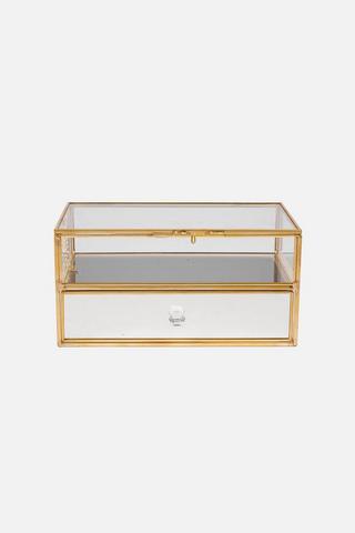 MIRROR JEWELLERY BOX - 1 - Yellow Gold