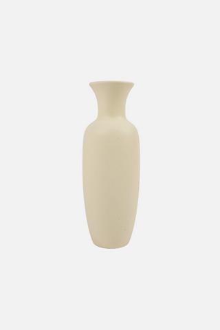 GREY/WHITE MARBLE VASE
