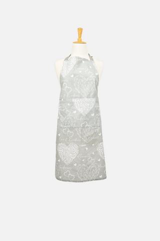 HEART SCRIPT APRON
