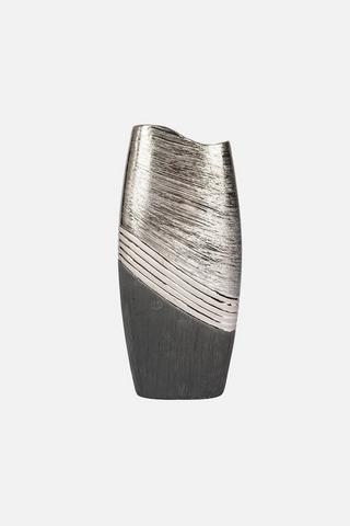 SILVER TEXTURE VASE