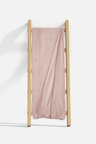 HERRINGBONE FLANNEL BLANKET 200X220CM