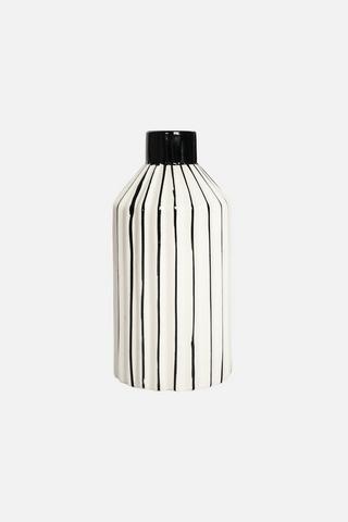 CERAMIC STRIPE VASE