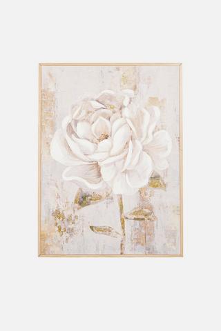 TEXTURED ROSE WALL ART 50X70CM