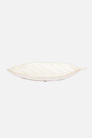 LEAF TRINKET TRAY - 1 - White