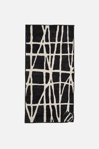 ABSTRACT LINES PRINTED RUG 60X120CM