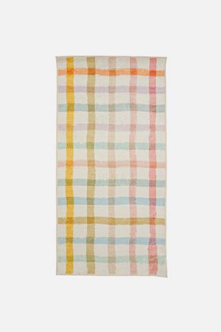 SOFT CHECK PRINTED RUG 60X120CM