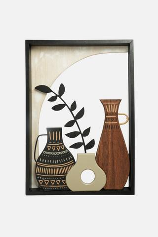 METAL POTS FRAME WALL ART