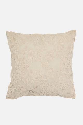 FLORAL TERRY SCATTER COVER 45X45CM - 1 - Beige