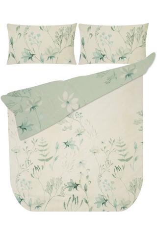 FLORAL POLYCOTTON DUVET COVER