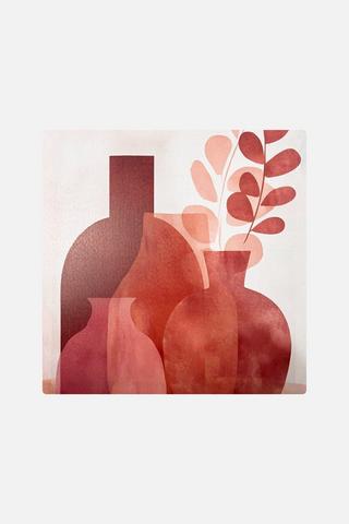 POTTED RUST CANVAS 38X38