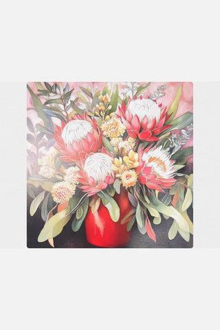 FLORAL WALL ART 60X60CM