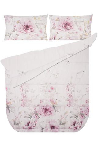 4 PIECE FLORAL POLYESTER COMFORTER