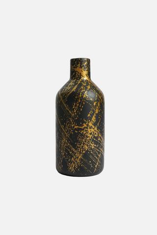 GOLD BRUSHSTROKE VASE