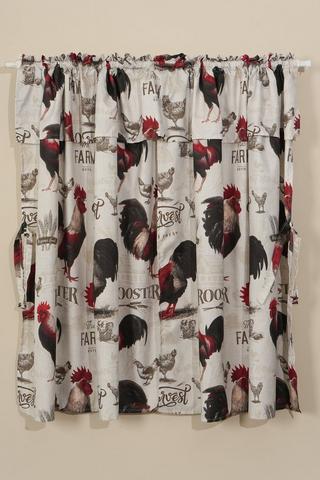 HARVEST ROOSTER WITH VALANCE 230X120CM