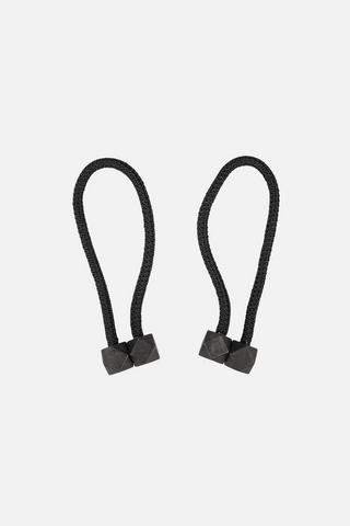 2 PACK MAGNETIC CUBE CURTAIN TIEBACK - 1 - Black