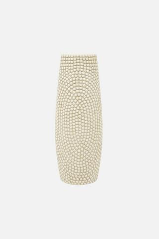 GOLD RIM TEXTURE VASE