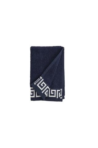 GREEK BORDER GUEST TOWEL