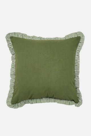 STRIPE FRILL SCATTER 50X50CM 