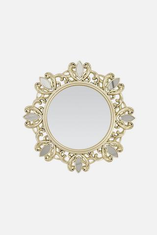 ORNATE ROUND WALL MIRROR - 50CM