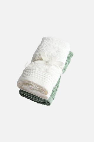 2 PACK COTTON GUEST TOWELS