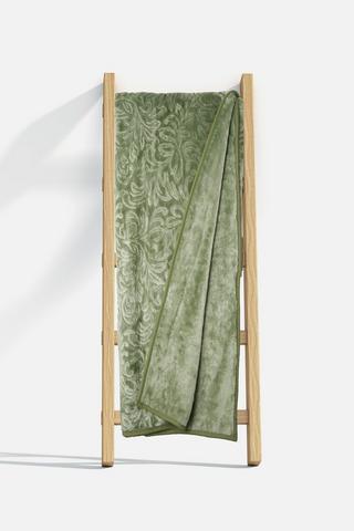 CARVED SCROLL MINK BLANKET 2.5KG
