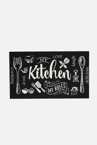 PROTEA KITCHEN MAT TAUPE 43X73