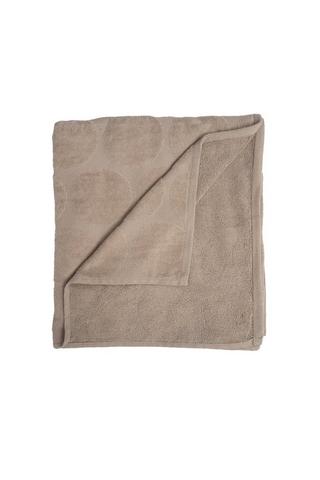 SOLID DOT VELOUR BATH SHEET - NATURAL