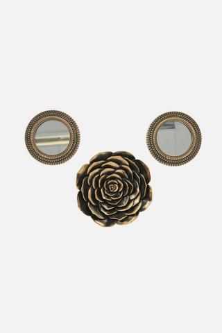 PEONY FLOWER TRIO WALL ART-ONESIZE