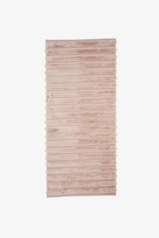 STRIPE FAUX FUR RUNNER RUG 70X160CM