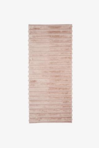 STRIPE FAUX FUR RUNNER RUG 120X160CM