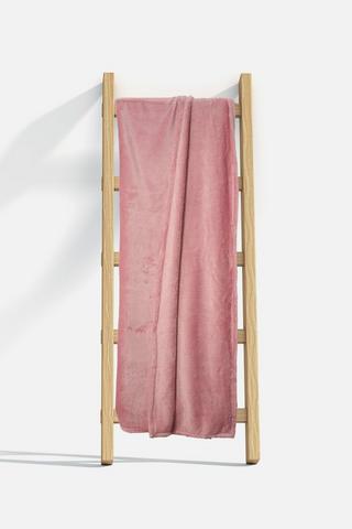 PLAIN FLANNEL BLANKET 125X150CM
